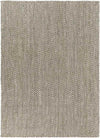 Orane Global Jute/Sisal Medium Gray/Cream Chevron Area Rug