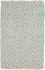 Orson Global Jute/Sisal Aqua/Cream Area Rug