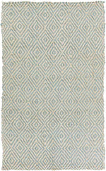 Orson Global Jute/Sisal Aqua/Cream Area Rug