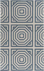 Rosa Modern Gray/Teal Area Rug