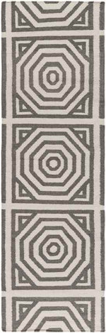 Rosa Modern Gray/Ivory Area Rug