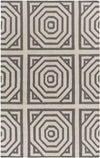 Rosa Modern Gray/Ivory Area Rug