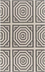 Rosa Modern Gray/Ivory Area Rug