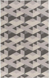 Rosston Modern Gray/Ivory Area Rug
