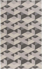 Rosston Modern Gray/Ivory Area Rug