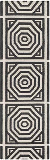 Rosa Modern Charcoal/Ivory Area Rug