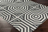 Rosa Modern Charcoal/Ivory Area Rug