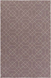 Salesville Modern Mauve/Taupe Area Rug