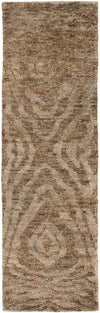 Screven Modern Jute/Sisal Charcoal/Dark Brown Area Rug