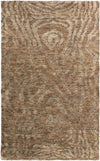 Screven Modern Jute/Sisal Charcoal/Dark Brown Area Rug