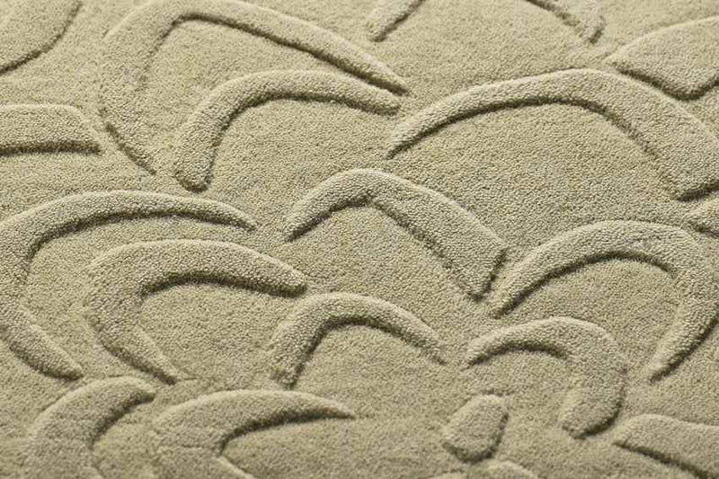 Section Modern Putty Area Rug