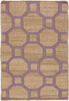 Shirley Global Camel/Mauve Area Rug