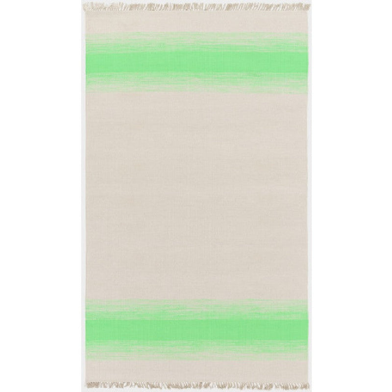 Snowflake Modern Grass Green/Beige Area Rug