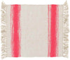 Snowflake Modern Bright Pink/Khaki Area Rug