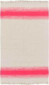 Snowflake Modern Bright Pink/Khaki Area Rug
