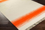 Snowflake Modern Poppy/Beige Area Rug