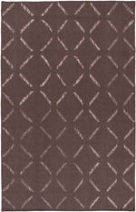 Stillmore Modern Dark Brown Area Rug
