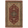 Stuttgart Traditional Coffee/Maroon Area Rug