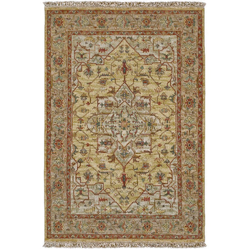 Summerdale Traditional Gold Area Rug