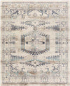 Burford Traditional Aqua Area Rug