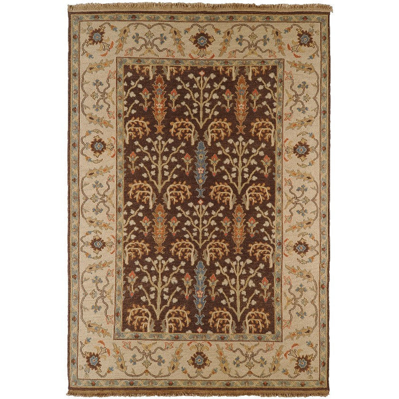 Haxby Traditional Brown Area Rug