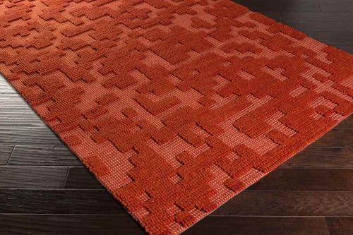 Traskwood Modern Red Area Rug