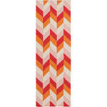 Tupelo Modern Bright Orange/Garnet Area Rug