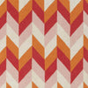 Tupelo Modern Bright Orange/Garnet Area Rug