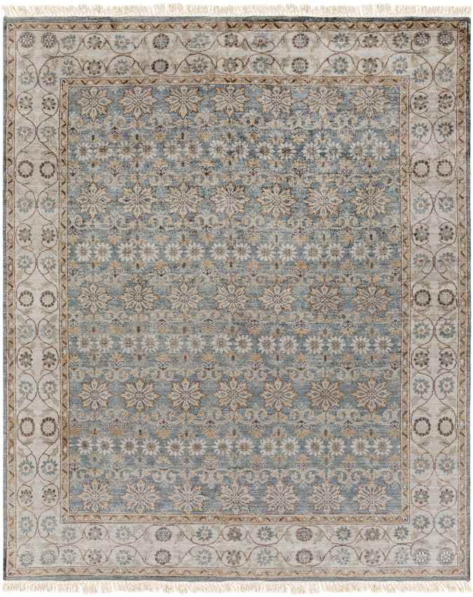 Vallejo Traditional Teal/Charcoal Area Rug