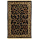 Vredenburgh Traditional Black/Gray Area Rug