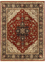 Waldron Traditional Red/Beige Area Rug
