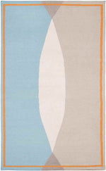 Wilmar Modern Beige/Blue Area Rug