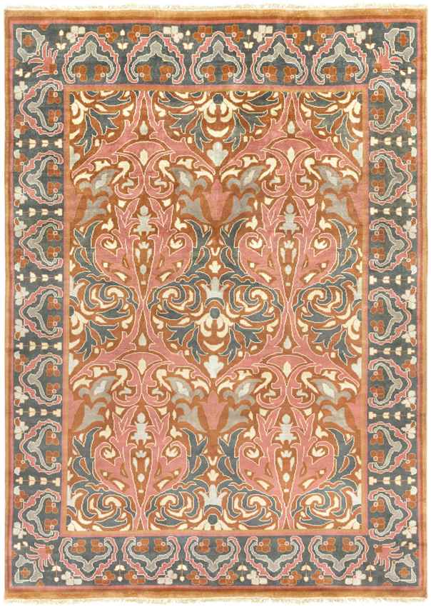 Worth Traditional Pink/Gray Area Rug