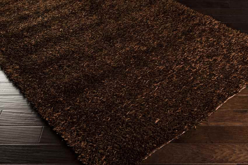 Corby Shag and Texture Clay Area Rug