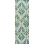 Adeline Global Teal Area Rug
