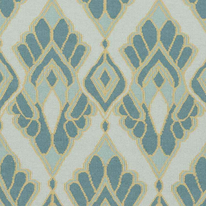 Adeline Global Teal Area Rug