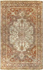 Gladstone Traditional Camel/Burnt Orange Area Rug
