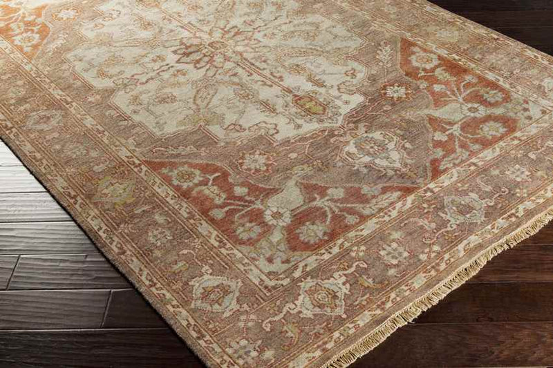 Gladstone Traditional Camel/Burnt Orange Area Rug