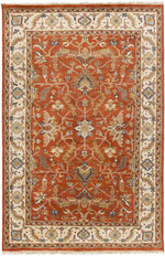 Grandview Traditional Burnt Orange Area Rug