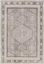 Scafati Traditional Charcoal Area Rug