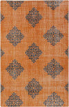 Benld Traditional Burnt Orange Area Rug