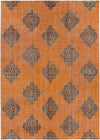 Benld Traditional Burnt Orange Area Rug