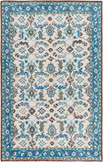 Treherne Traditional Blue Area Rug