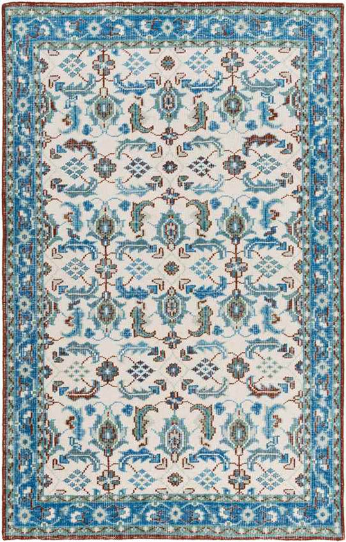Treherne Traditional Blue Area Rug