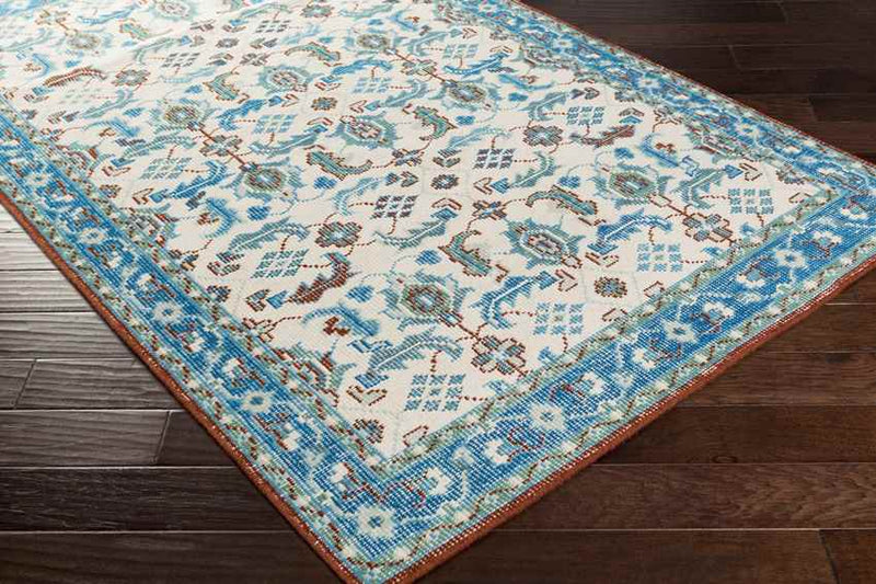 Treherne Traditional Blue Area Rug