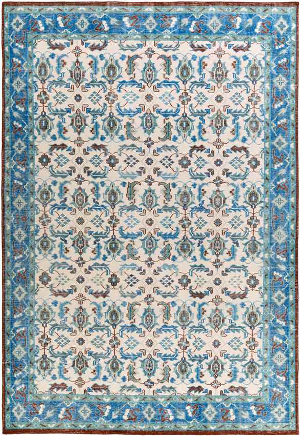 Treherne Traditional Blue Area Rug