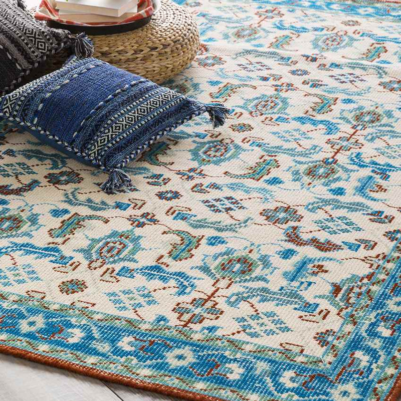 Treherne Traditional Blue Area Rug