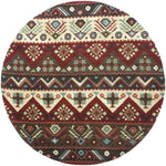 Crewkerne Rustic Dark Red Area Rug