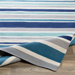Fareham Modern Dark Blue/Ivory Area Rug