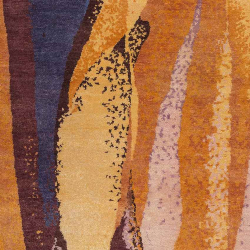 Matlock Modern Orange/Purple Area Rug